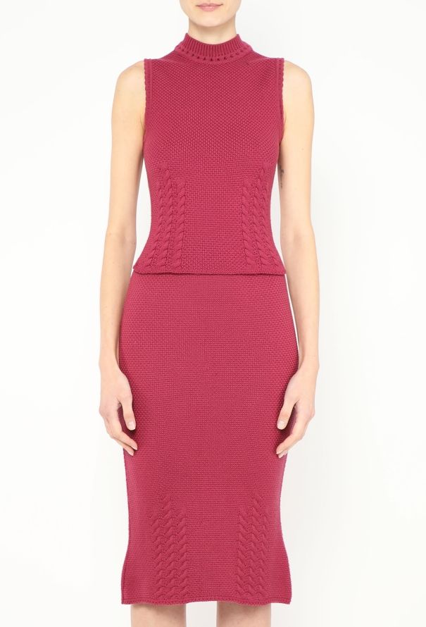 John Galliano Rare F/W 1999 Torsade Knit Ensemble - 1