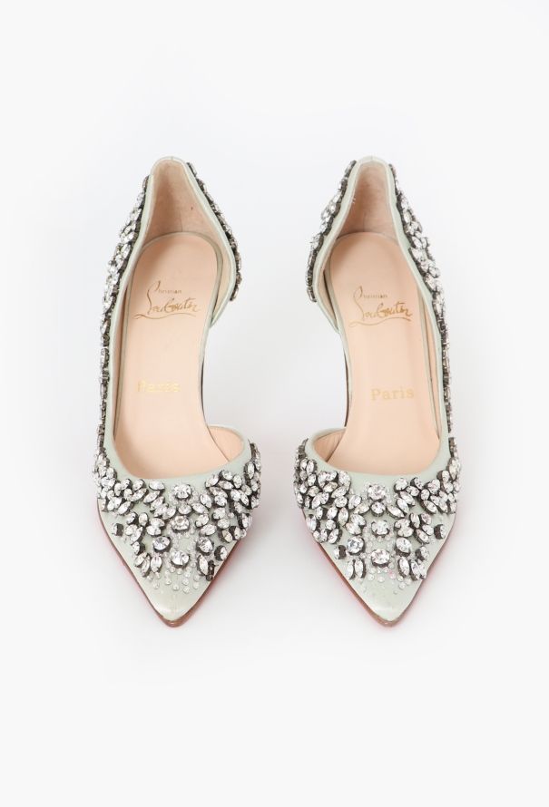 Louboutin Strass 100mm Iriza Pumps - 3
