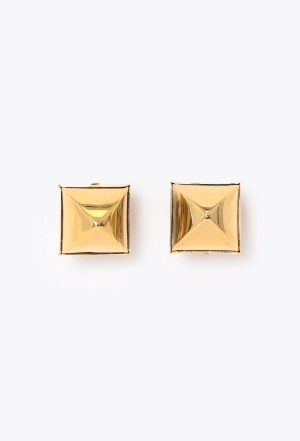 Hermès Medor Pyramid Clip Earrings - 1