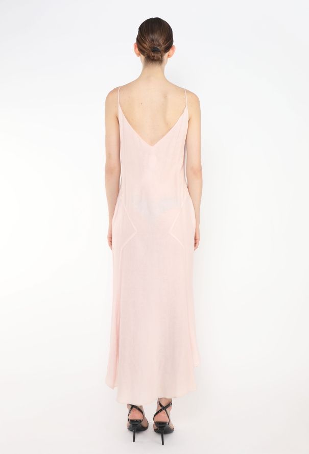 Chloé 2001 Embroidered Voile Slip Dress - 4