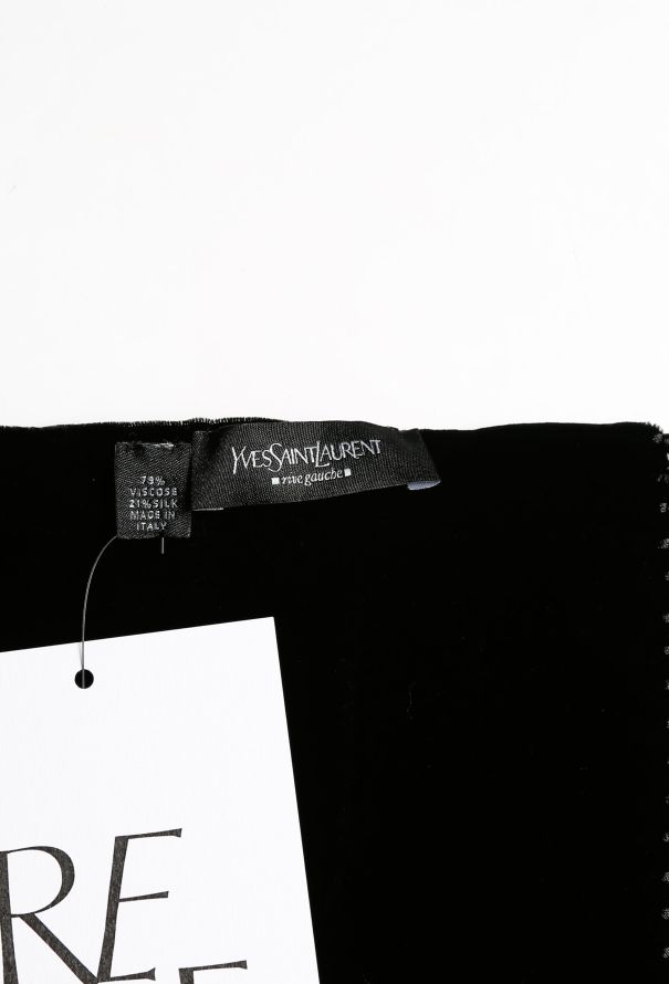 Saint Laurent Tom Ford F/W 2001 Velvet Tassel Shawl - 5