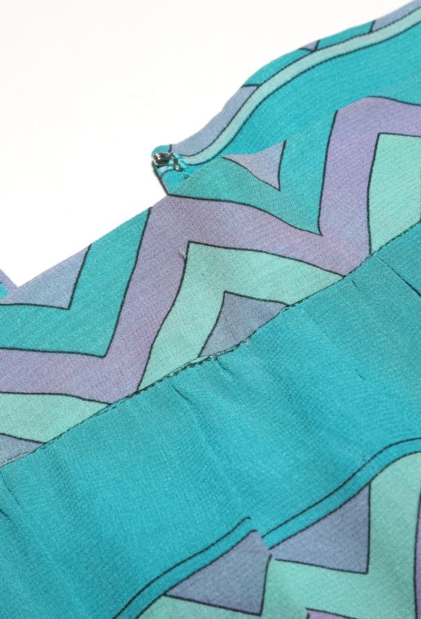 Emilio Pucci '70s Abstract Georgette Skirt - 5