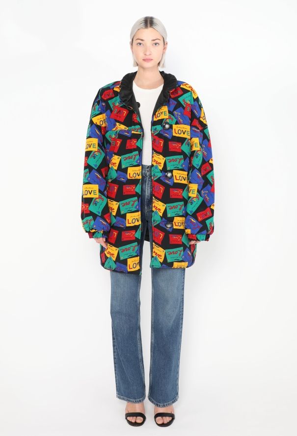 Saint Laurent Vintage Reversible Love Puffer Coat - 2