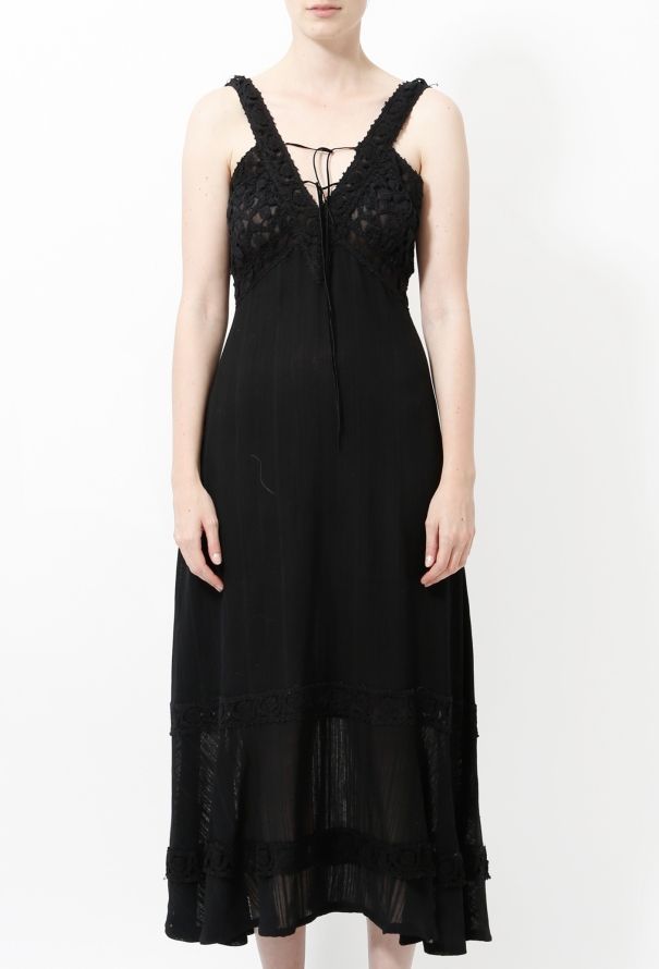 Chloé Vintage Crochet Slip Dress - 2