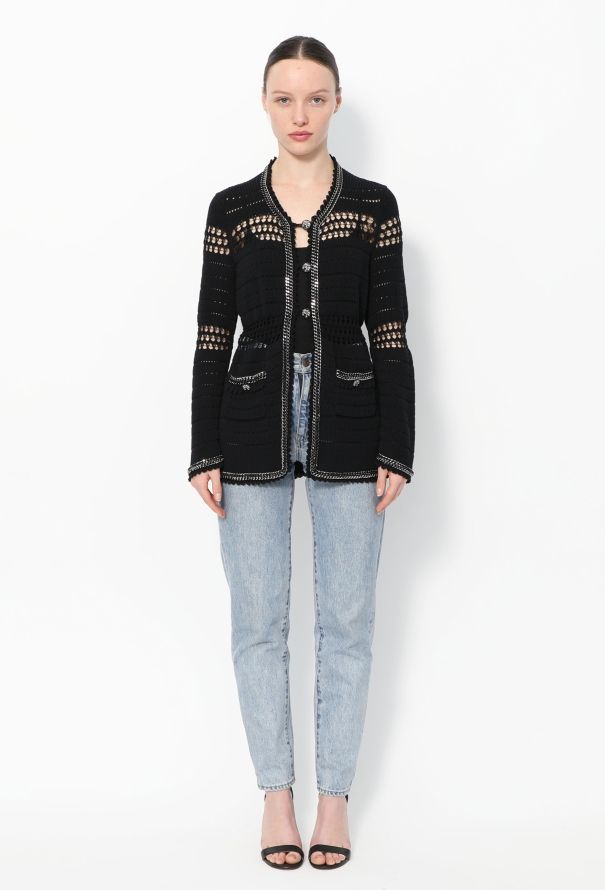 Chanel 2010 Chainlink Trim Cardigan - 3
