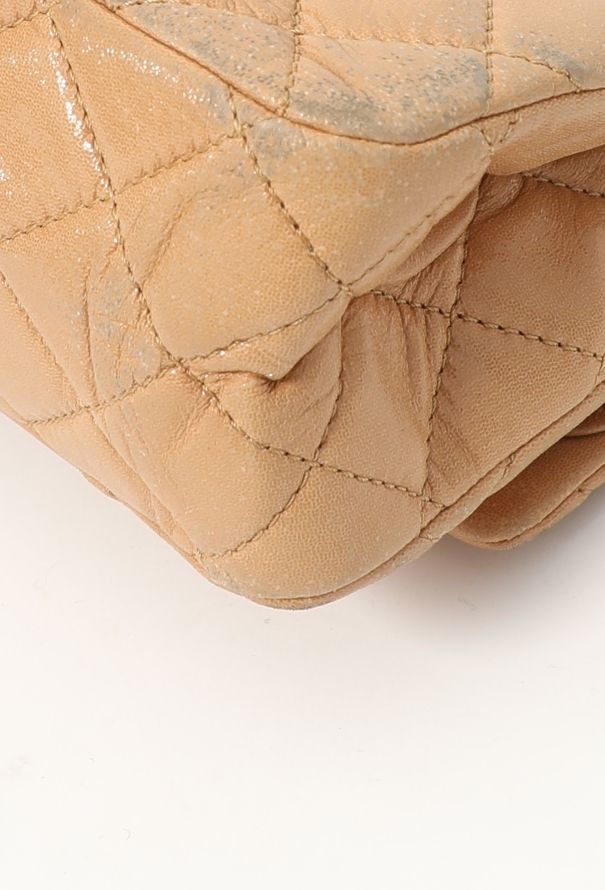 Chanel Tan Patent 2.55 Jumbo Flap Bag - 9