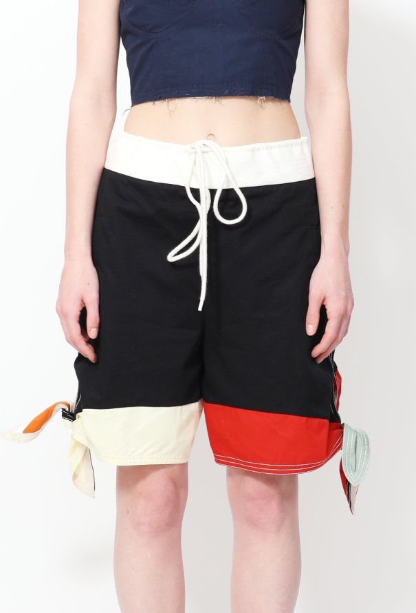 Chloé S/S 2017 Colorblock Tie Shorts - 4