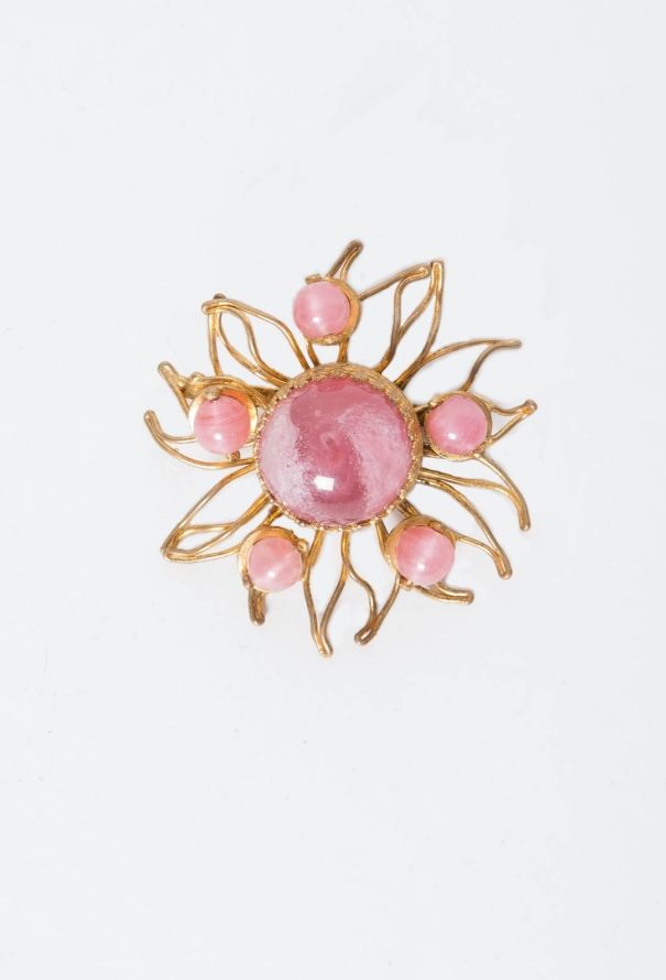 Saint Laurent Vintage Floral Brooch - 1