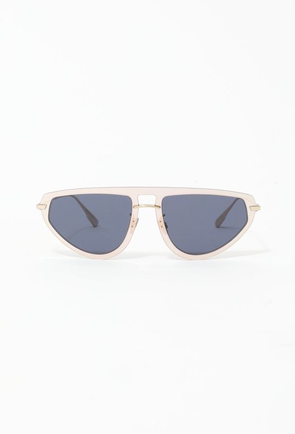 Dior Contrast Metallic Rim Sunglasses - 1