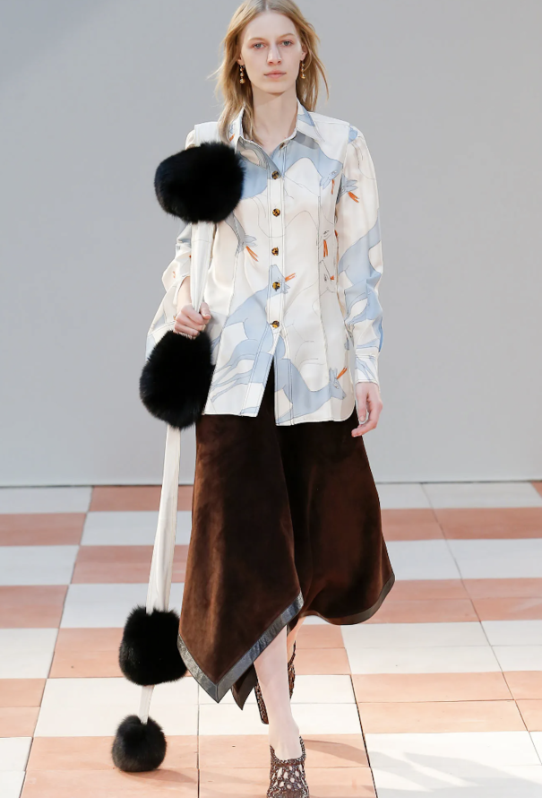 Céline F/W 2015 Wonderland Silk Slip Dress  reindeer print - 2