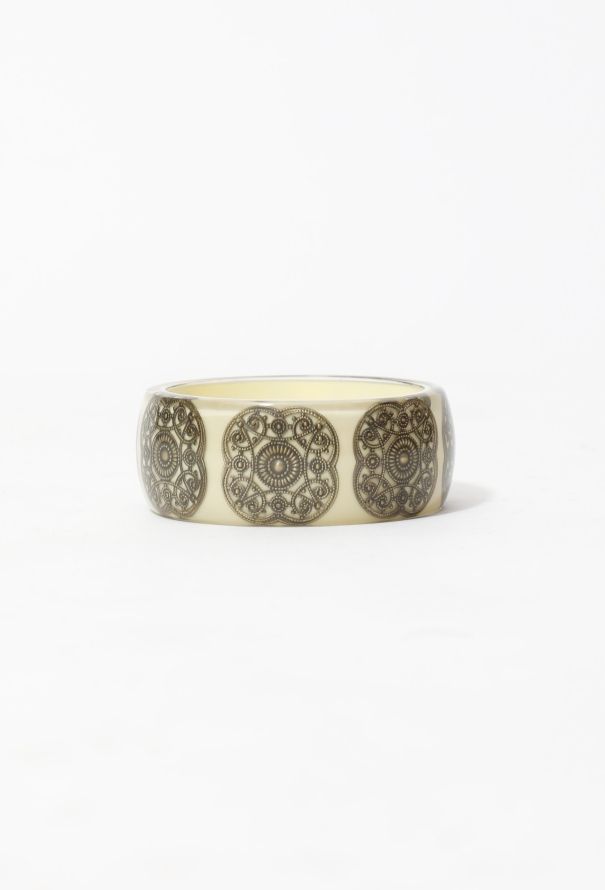 Metallic Embellished Resin Cuff - 1