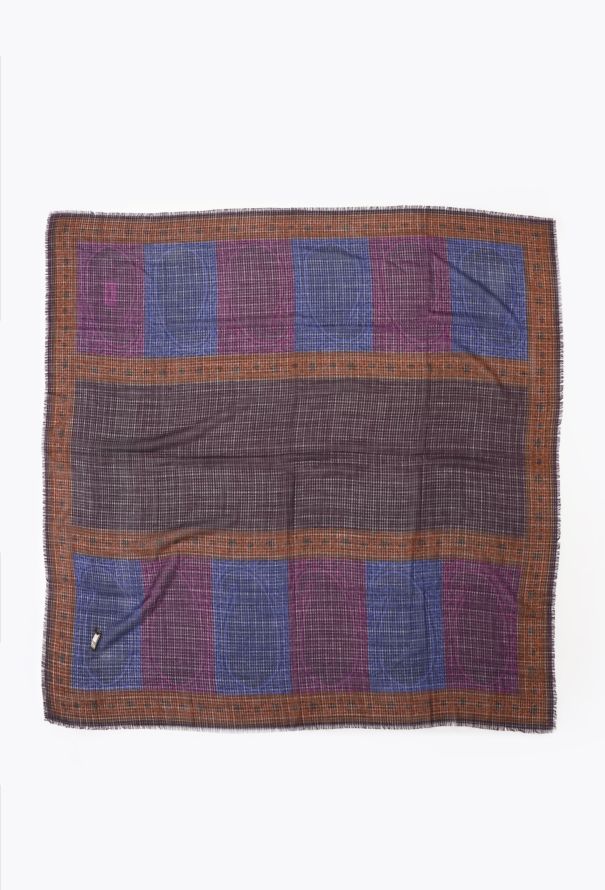 Saint Laurent Vintage Fringed Paisley Scarf - 3