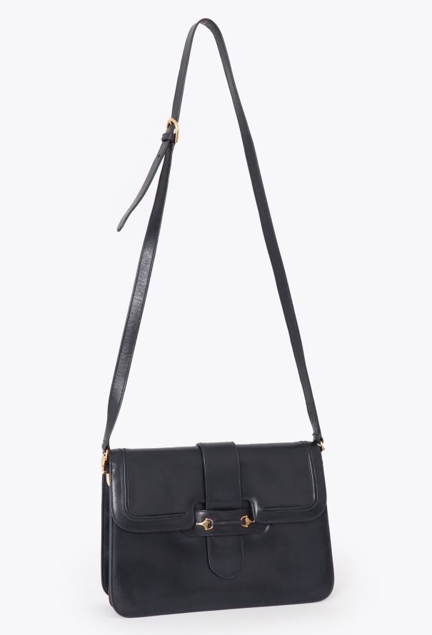 Gucci '70s Navy Horsebit Shoulder Bag - 2