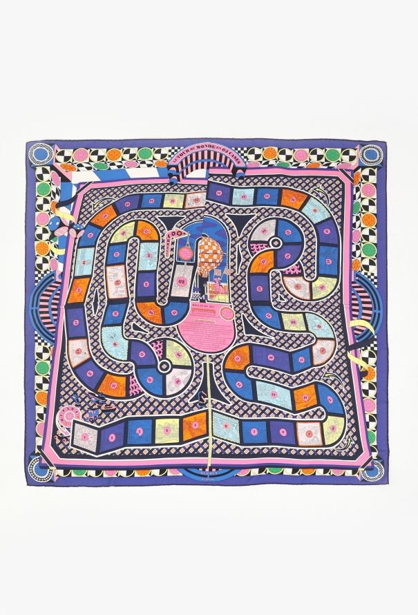 Hermès 2018 'Le Tour Du Monde en 63 Cases' 90cm Carré - 2