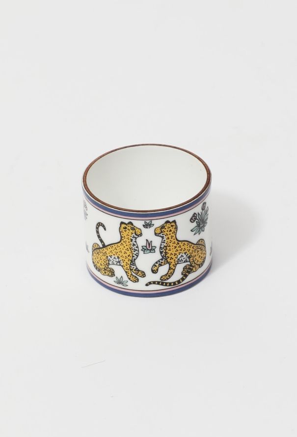 Hermès Vintage "Les Leopards" Napkin Ring - 2