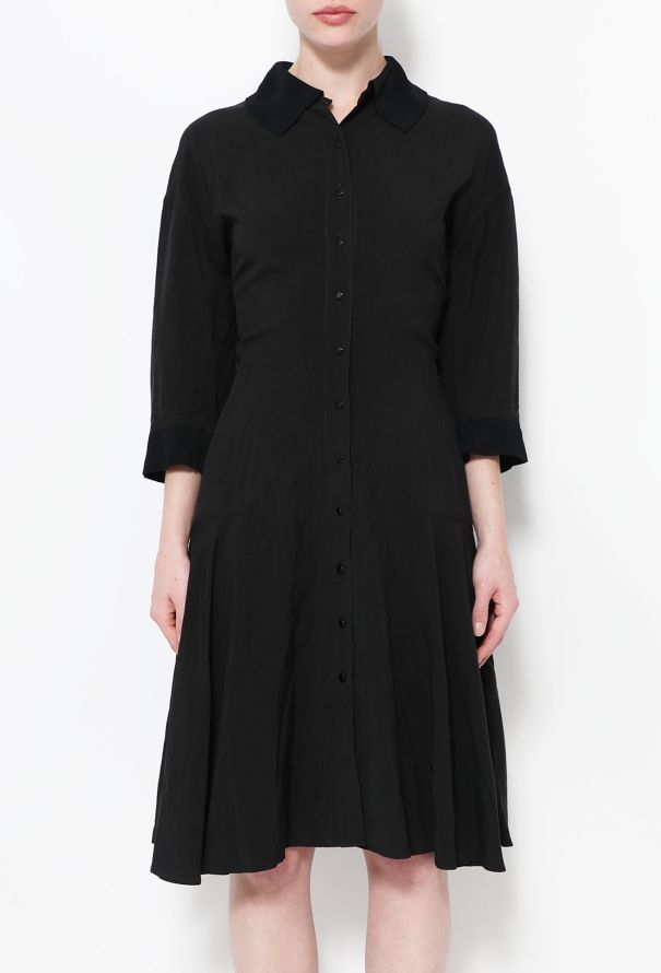Alaïa 80s Flared Button-up Dress - 2