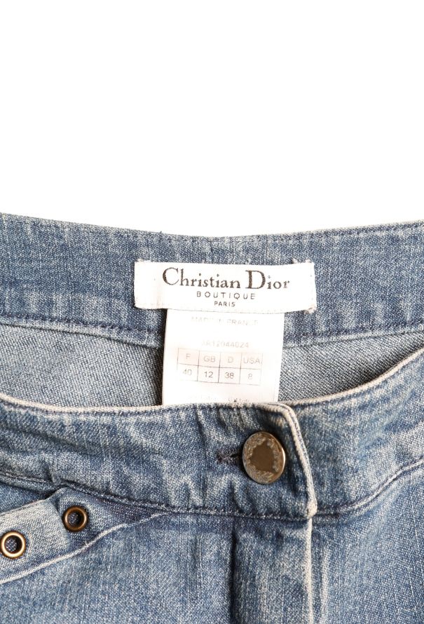 Dior 2003 Buckled Eyelet Jeans - 4