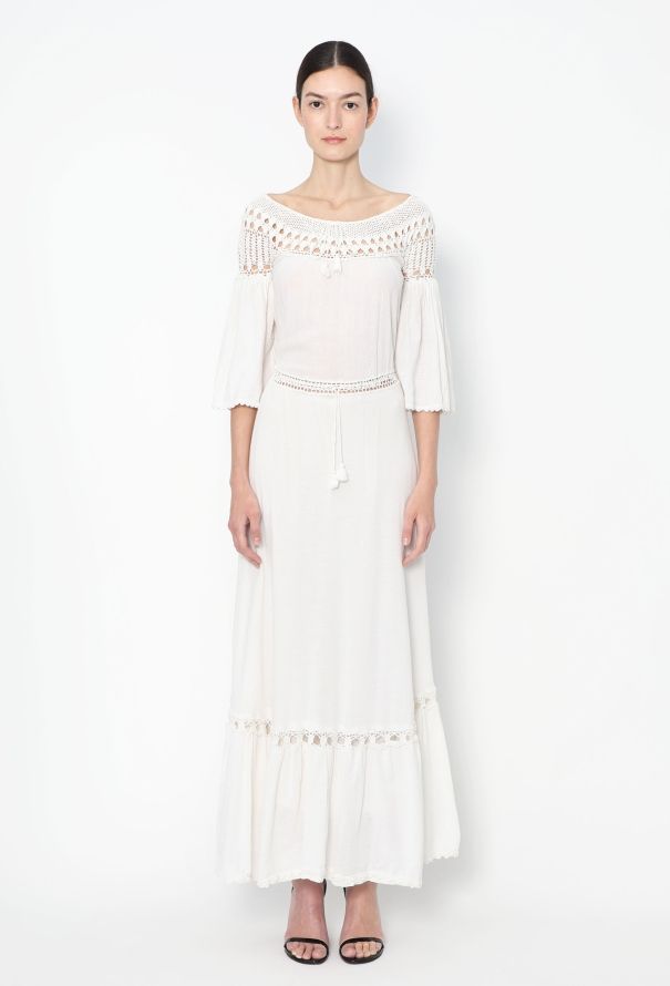 Crochet Cotton Maxi Dress - 2