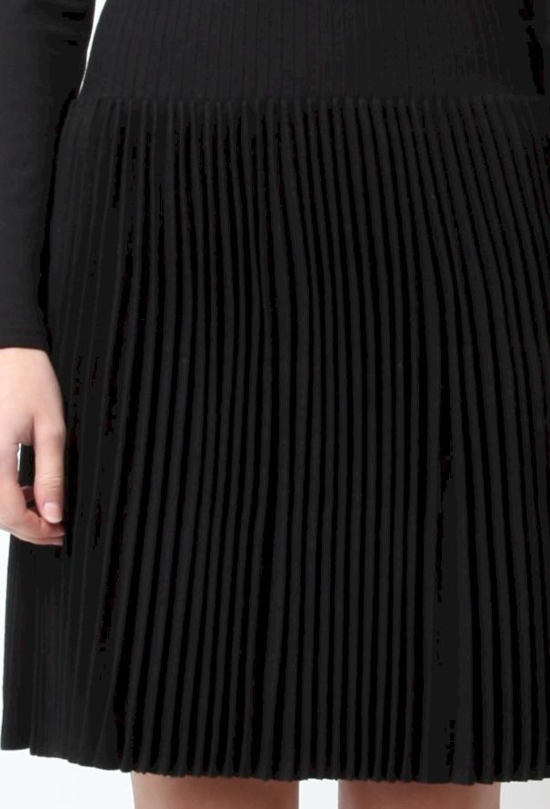 Alaïa Black Pleated Dress - 4