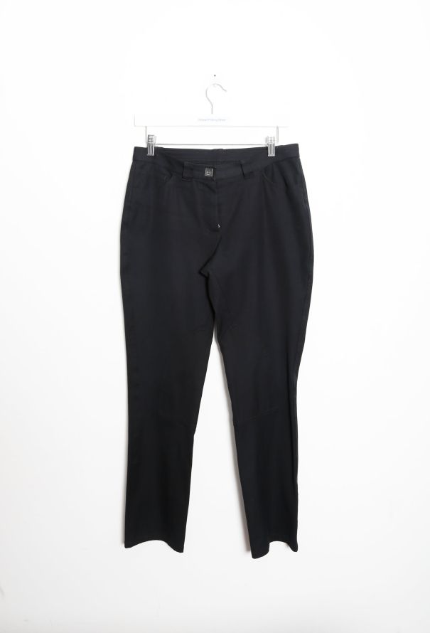 Chanel Curved Seam 'CC' Tapered Trousers - 7