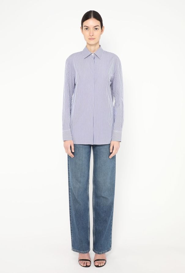 The Row 2023 Derica Pinstripe Shirt - 4