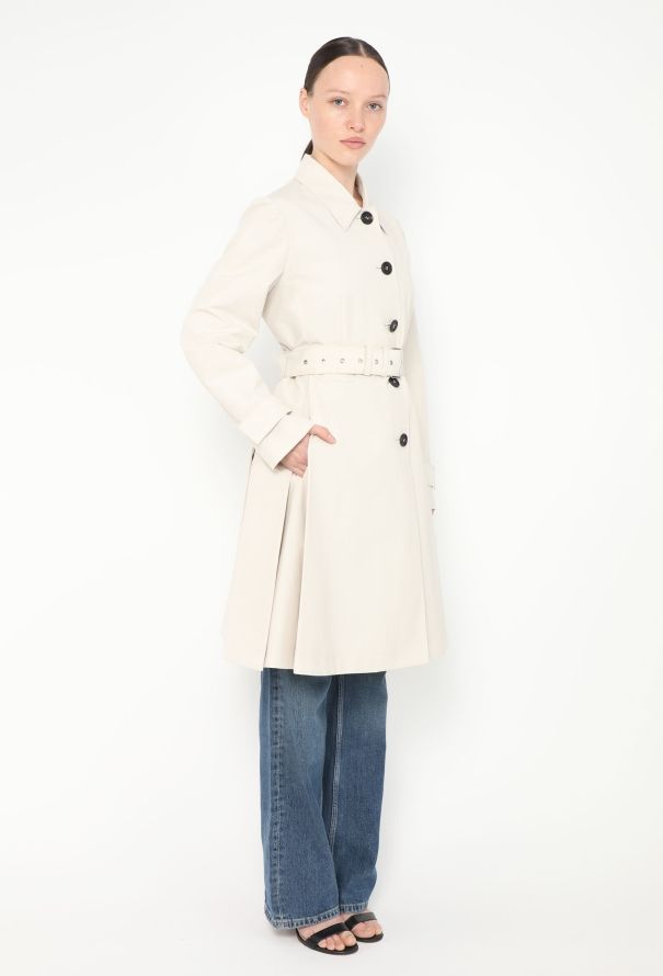 Prada Flared Belted Mackintosh Trench - 3