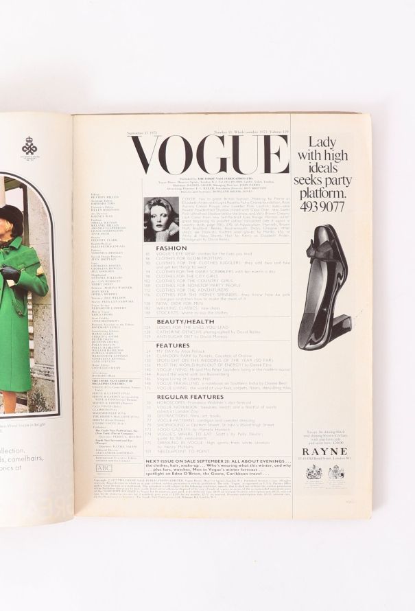 VOGUE UK 1972 David Bailey Issue Trio - 8