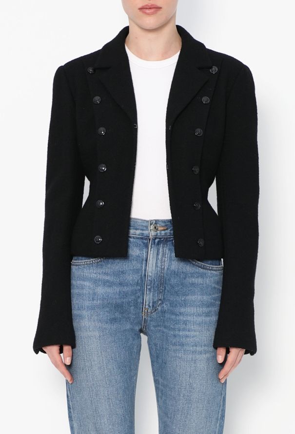 Chanel Cropped Bouclé Camélia Jacket - 4