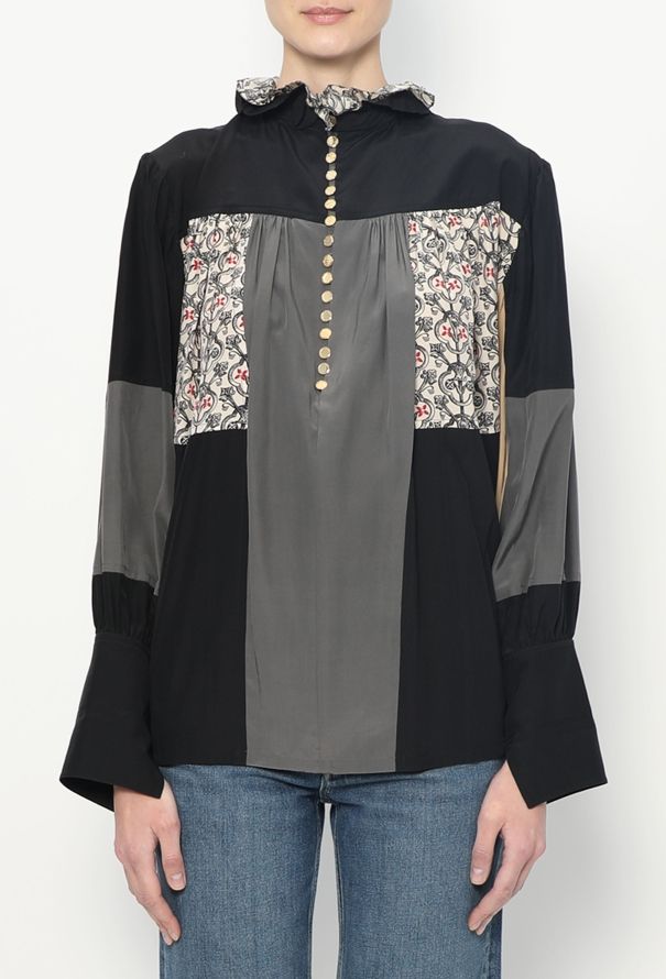 Louis Vuitton Patchwork Silk Blouse - 1