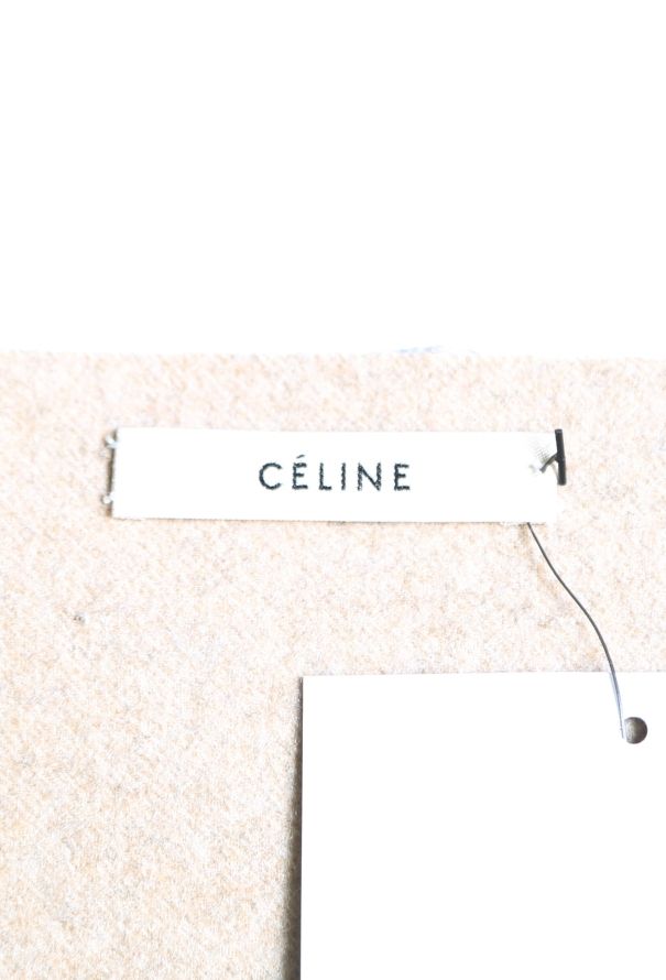Céline Asymmetrical Wool Wrap Skirt - 4