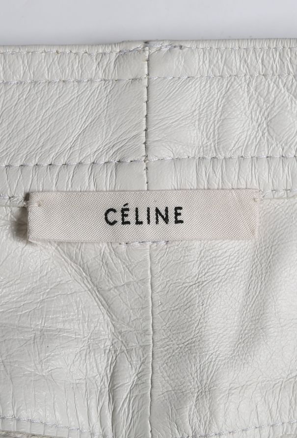 Céline Tapered Leather Trousers - 5