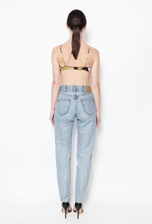 Gianni Versace 2020 Baroque Silk Bralette - 3