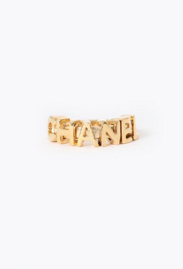 Chanel 2001 Logo Charm Ring - 1
