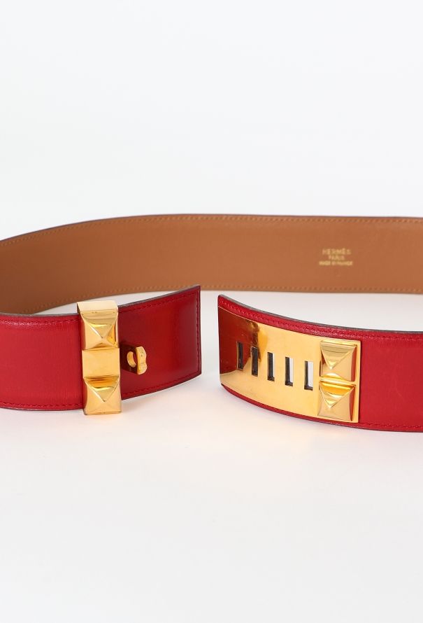 Hermès 1993 'Collier de Chien' Box Leather Belt - 4