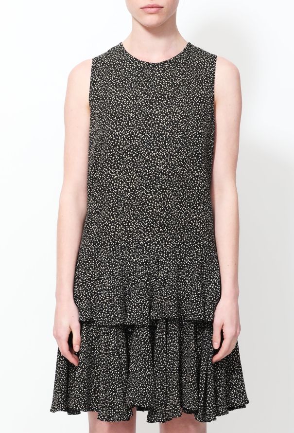 Saint Laurent 2014 Heart Motif Ruffled Dress - 2