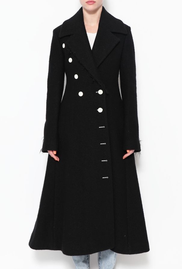Céline CAMPAIGN F/W 2014 Contrast Wool Coat - 5