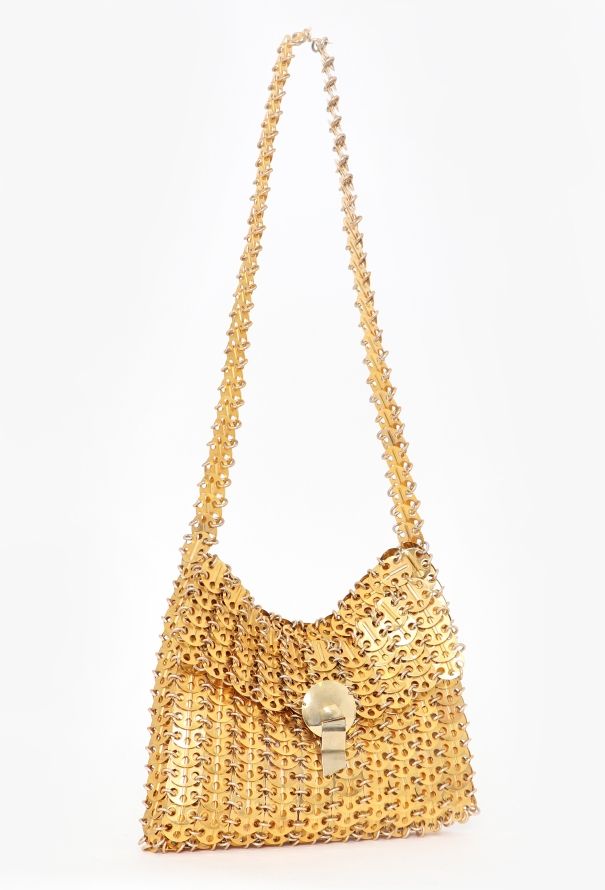 Paco Rabanne '60s Gold Chainmail Disc Shoulder Bag - 2