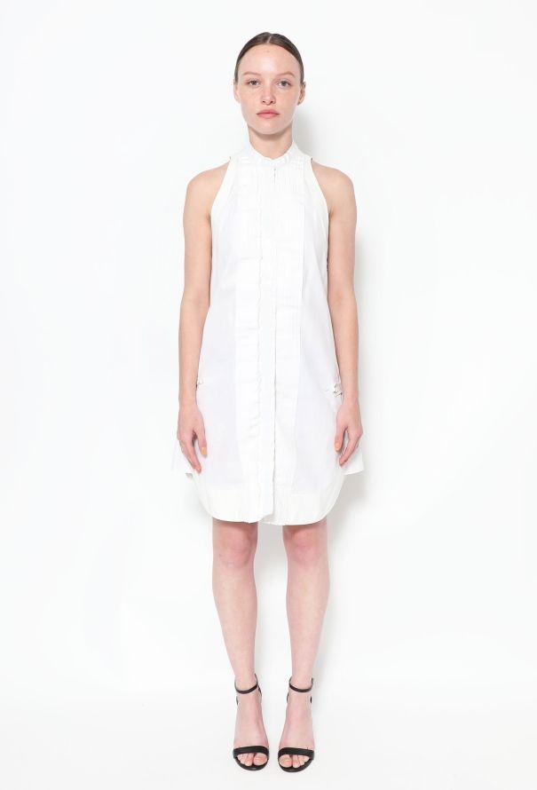 Balenciaga S/S 2007 Cotton Tuxedo Dress - 1