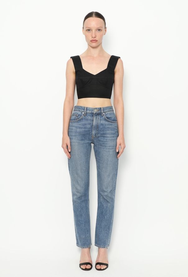 Céline Classic Cotton Bralette Top - 3