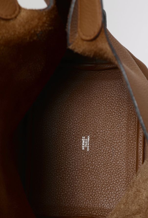Hermès Tabac Camel Clémence Picotin 18 - 12