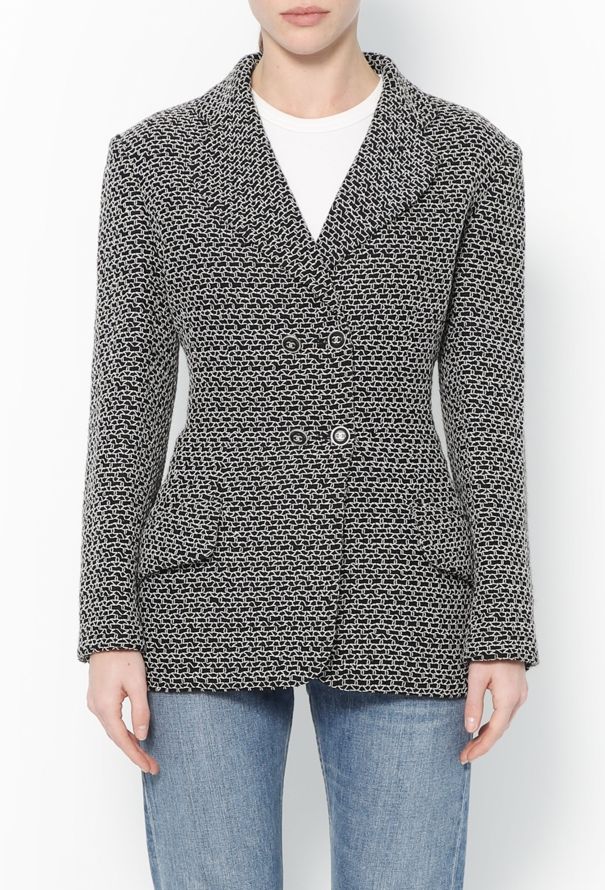 Chanel S/S 1998 Bicolor Embroidered Jacket - 1