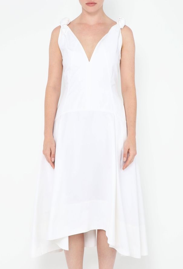 Bottega Veneta 2022 Asymmetrical Poplin Dress - 3