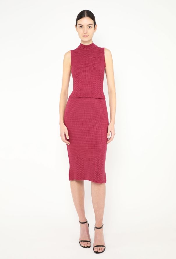 John Galliano Rare F/W 1999 Torsade Knit Ensemble - 3