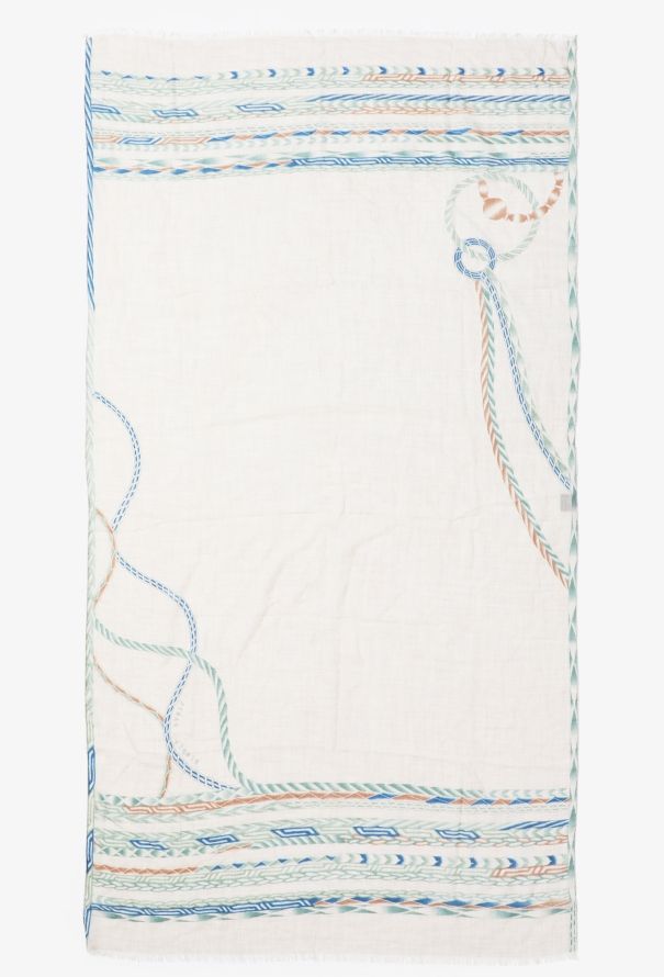 Hermès Cashmere Frayed Scarf - 1