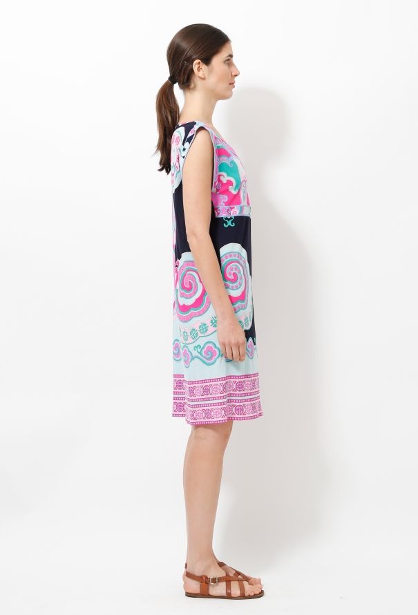 Leonard Floral Print Silk Dress - 4