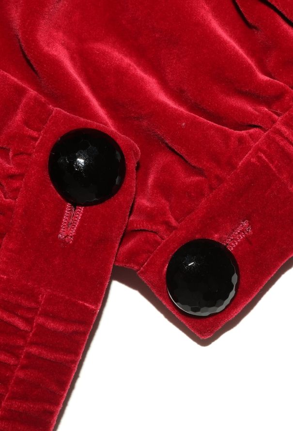 Saint Laurent F/W 1991 Pleated Velvet Culottes - 7