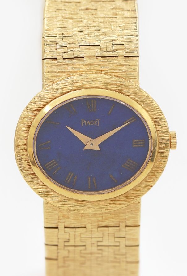 Piaget Ultra Rare 1970s 18k Yellow Gold & Lapis Lazuli Watch - 2