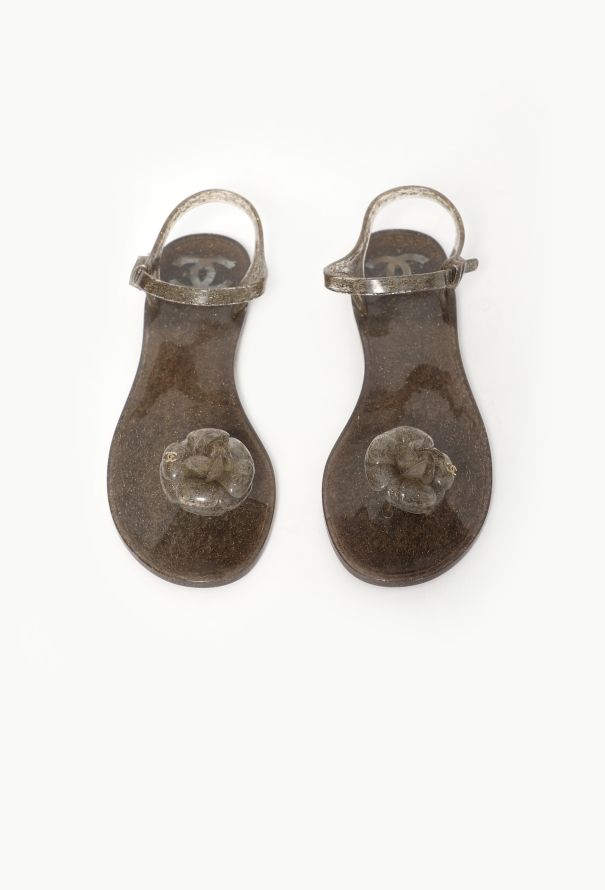 Chanel Iridescent Camélia 'CC' Sandals - 2