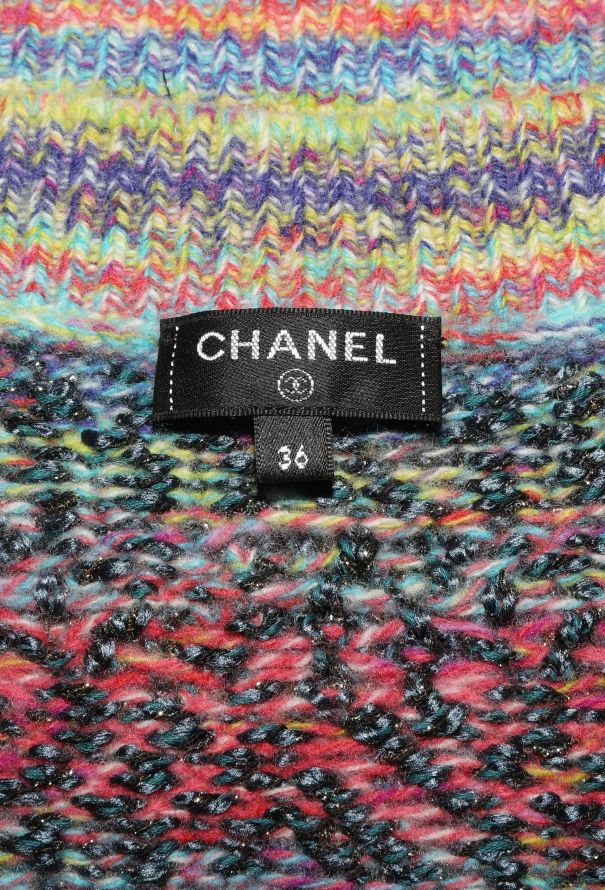 Chanel Pre-Fall 2020 Houndstooth Knit Top - 5