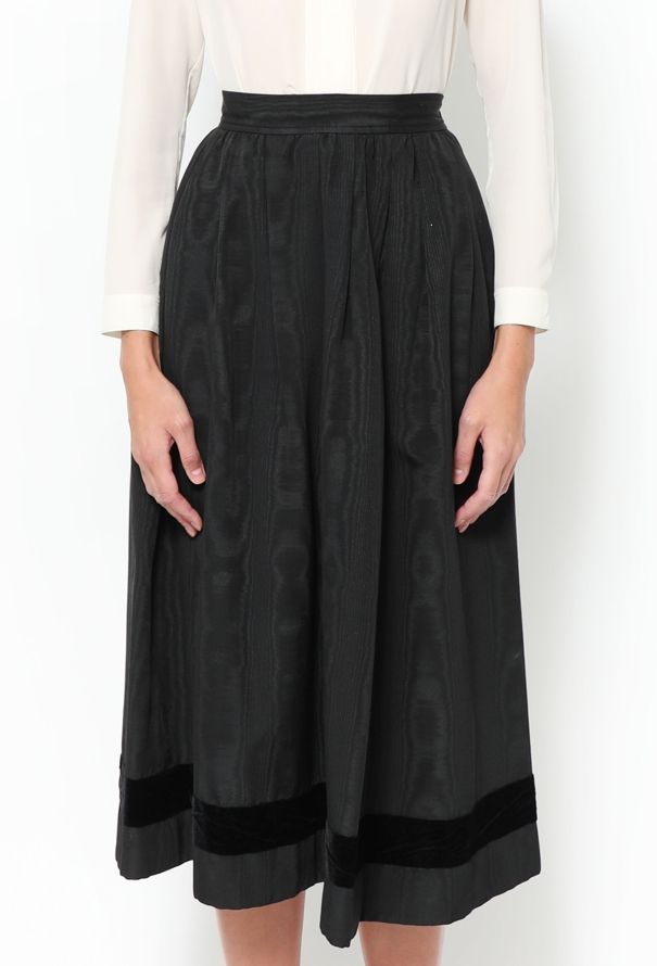 Saint Laurent COLLECTOR F/W 1977 Russian Moire Skirt - 3